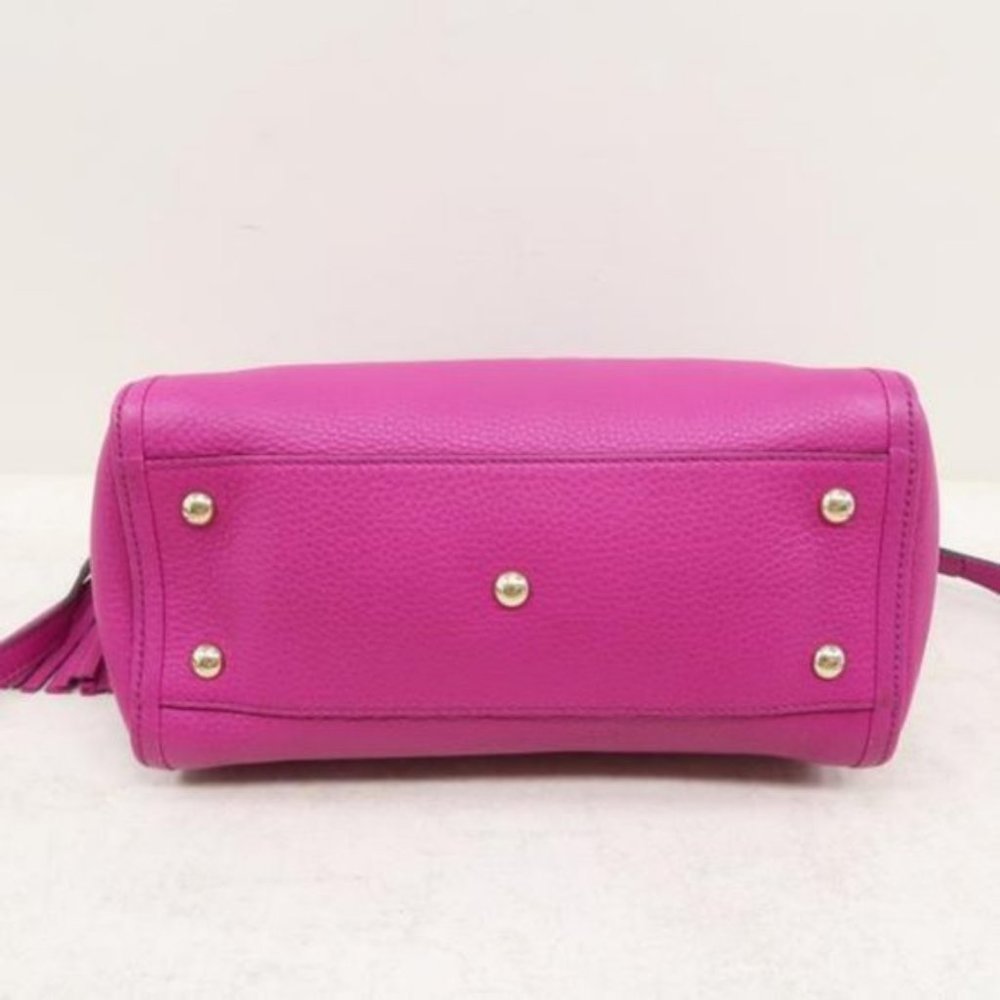 Auth Gucci Soho Small Fuchsia Calfskin Satchel Bag - Picture 7 of 11